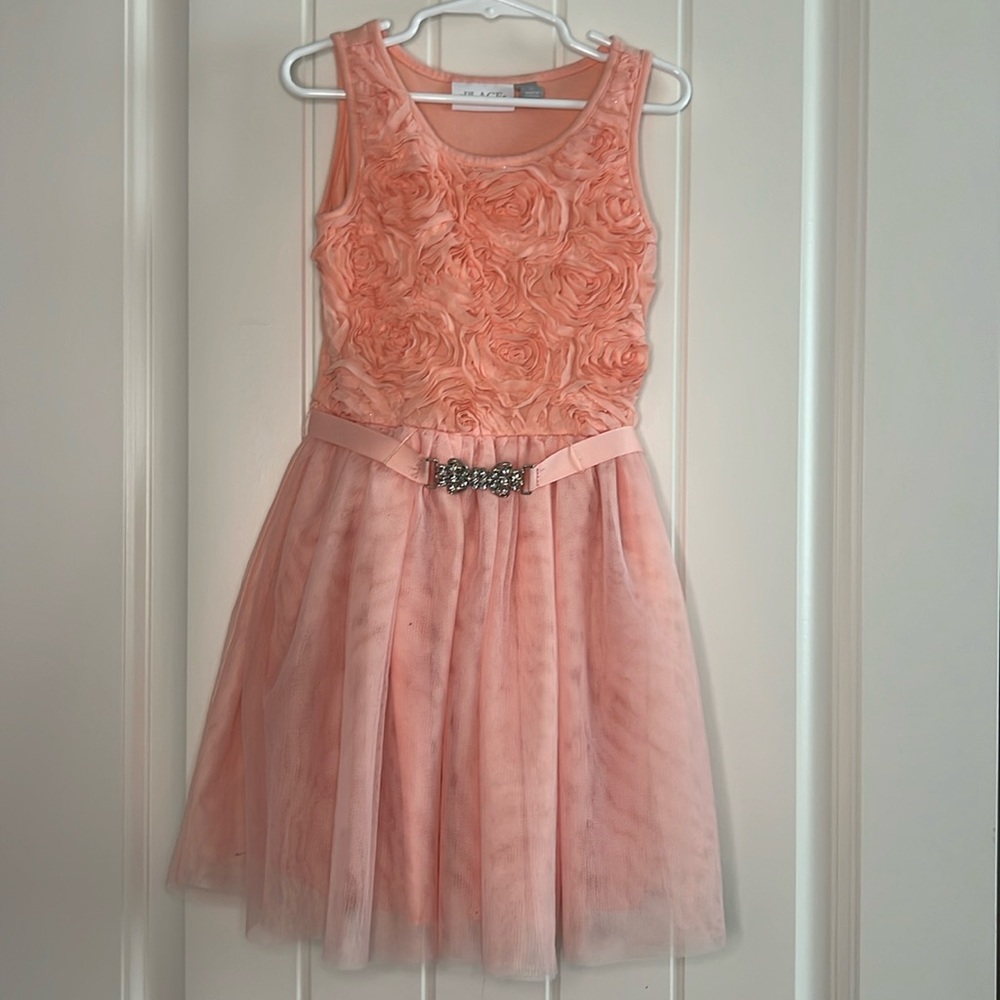 Girls 3D Rosette Mesh Dress - The Children’s Place